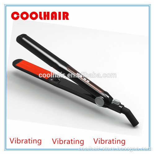 LED Display and CE Certification Mini vibrating hair straightener iron